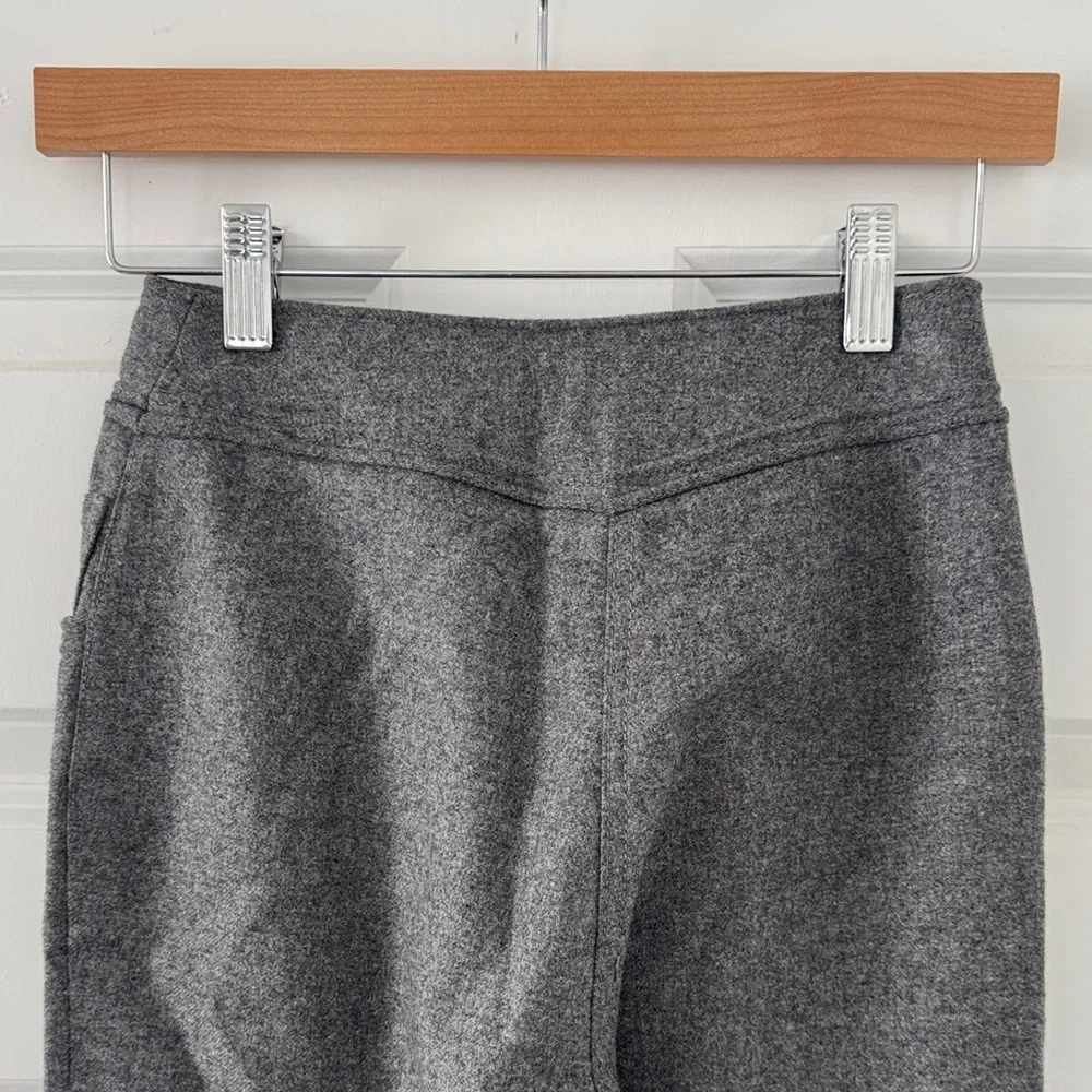 Vintage CHANEL 100% Wool Gray Straight Leg Pants - Picture 9 of 13